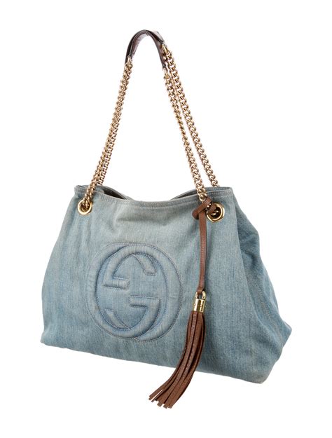 gucci soho pouch|Gucci soho denim bag.